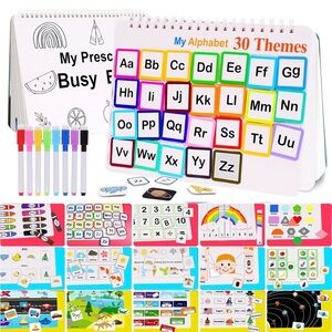 Busy Book for Kids, Montessori Preschool Learning Activities, 30 Themes…